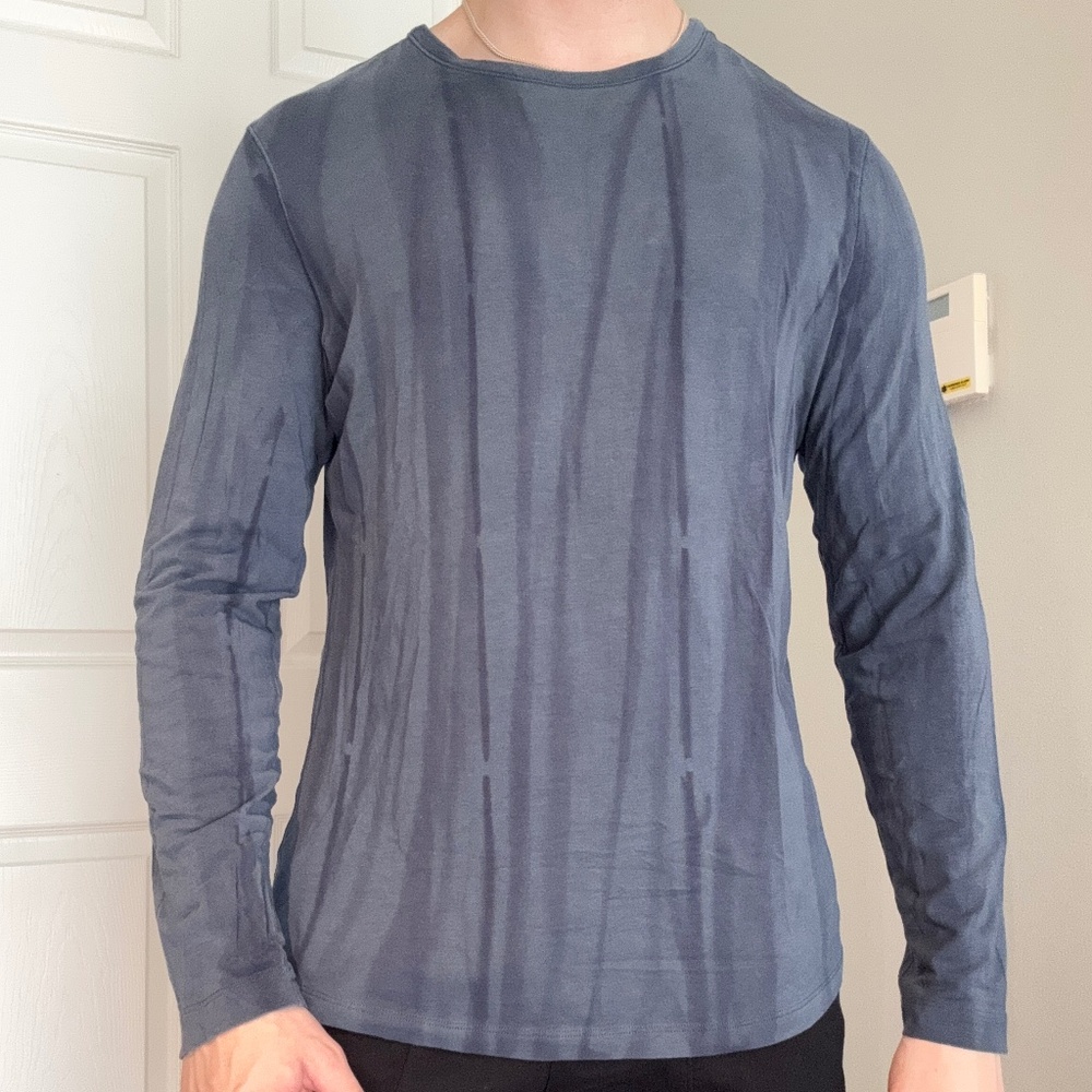Lululemon Mens Blue 5 Year Basic Long Sleeve Shirt (M)